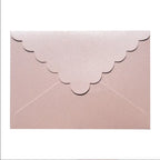 10Pcs Creative Wave Pattern Pearlescent Triangle Envelope Letterhead Special Design Envelope Dropshipping 11*16cm