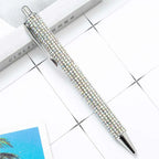 1 Piece Lytwtw's Ballpoint Pen Luxury Rhinestone Cute Wedding Rose Gold Metal Stationery School Office Supply High Quality Pens