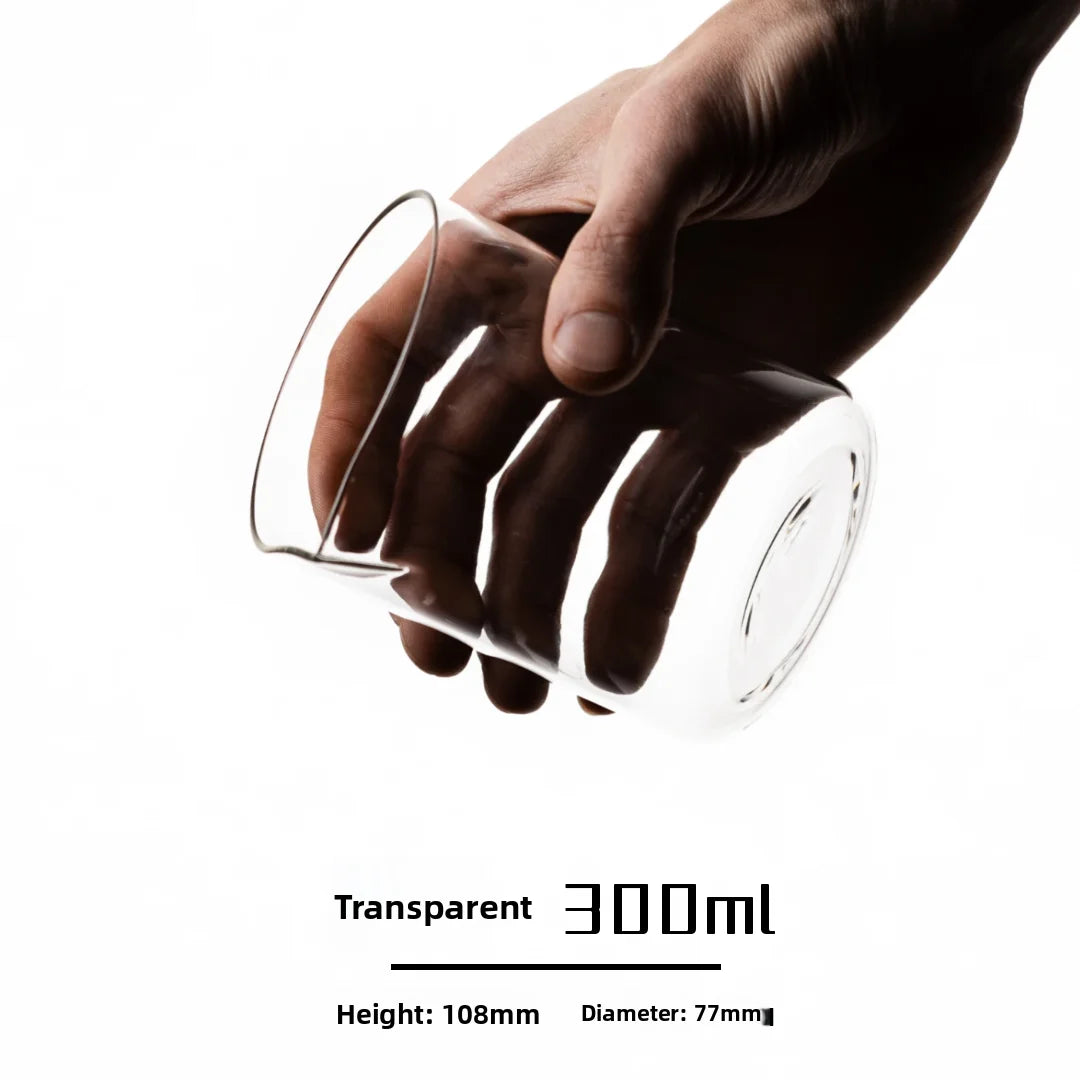 175ml 275ml Hand-Poured Coffee Sensory Smell Taste Cup Heat-Resistant Glass Sharing Jug Transparent European Style Texture De...