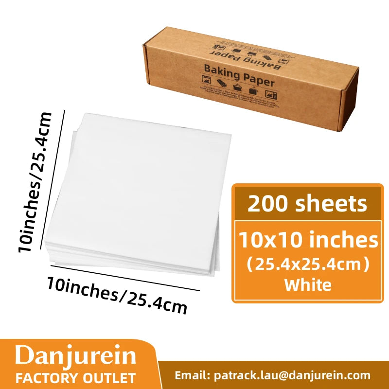 Parchment Paper Baking Paper 4"6"8"9"10"12" Precut Non-Stick Grilling Food Packaging Oven Air Fryer Steaming Bread Cake Cookie