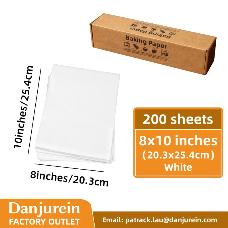 Parchment Paper Baking Paper 4"6"8"9"10"12" Precut Non-Stick Grilling Food Packaging Oven Air Fryer Steaming Bread Cake Cookie