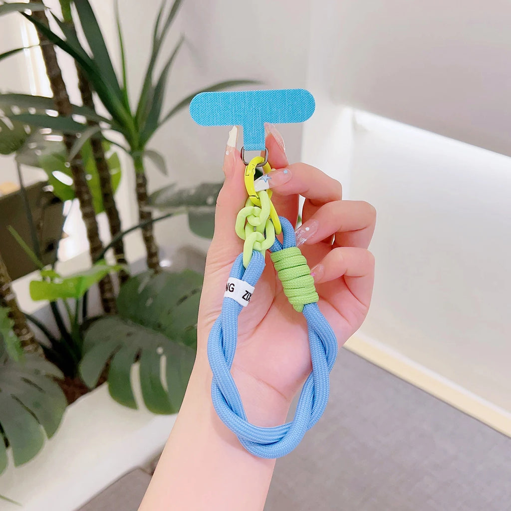 1Pc Cellphone Straps Hanging Cord Mobile Phone Lanyard Short Wrist Strap Charm Anti-lost Chain for Women Keychain