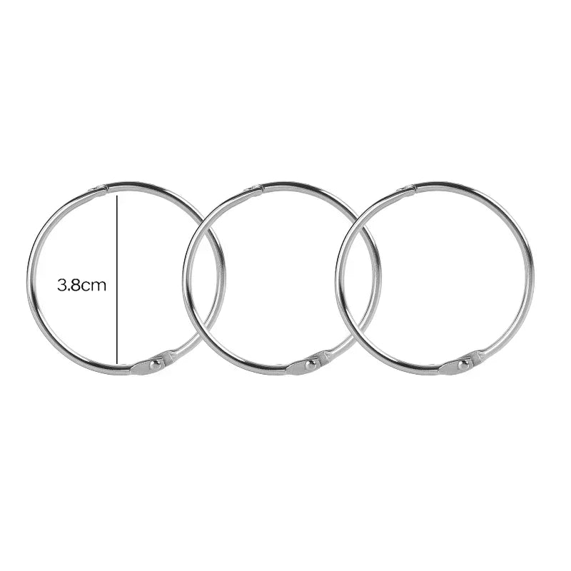 1-10PCS Binder Rings Loose Leaf Metal Book Ring Album Scrapbook Binders Craft Photo Organizer Keychain For Home Office