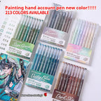 105Color Hand Account Gel Pen Languo Morandi Retro Pen Large-Capacity Color Handbook Pen For Student Painting Graffiti Writting