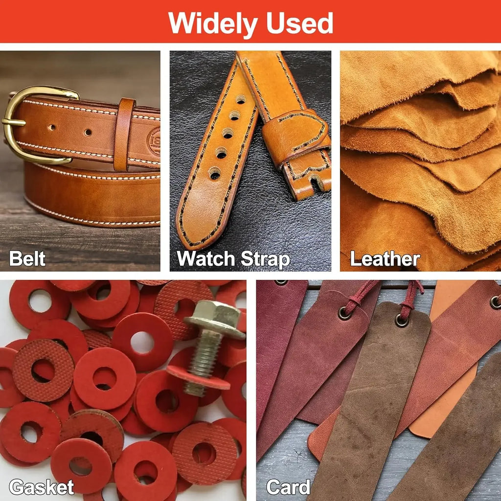 25 Size Pick Leather Tools Leather Punch Leathercraft Hole Craft Set Hollow Puncher Belt Punch 1.0mm-25mm for Clothing Canvas