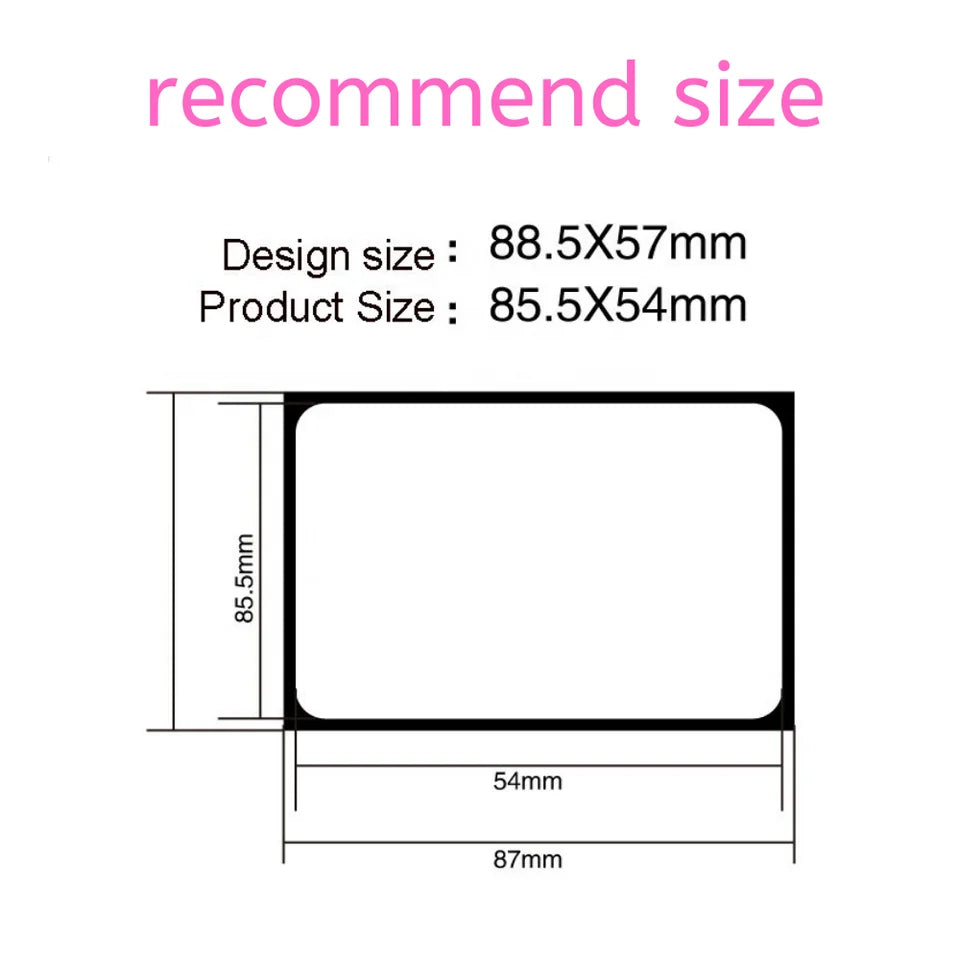 200PCS 500PCS Custom Transparent Pvc Card Plastic Identity Waterproof For Business Visit Round Corners One Side Add White Ink