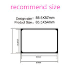 200PCS 500PCS Custom Transparent Pvc Card Plastic Identity Waterproof For Business Visit Round Corners One Side Add White Ink