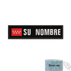 1PC 10cmX2.5cm Custom Name Flag Patch Stripes Badge Iron On Or Hook Loop Andalusia Extremadura Canary Islands Spain Galicia