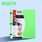 3 Ring Loose-leaf File Folder Waterproof Detachable Notebook Binder Dustproof Thickened Loose Leaf Document Folder Mobile Office