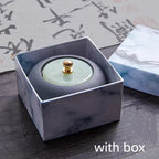 Small Natural Stone Inkstone Jade Mini Ink Stone Chinese Style Calligraphy Practice Inkstone Vintage Practical Ink Cartridge