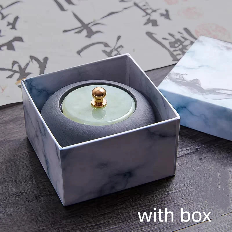 Small Natural Stone Inkstone Jade Mini Ink Stone Chinese Style Calligraphy Practice Inkstone Vintage Practical Ink Cartridge