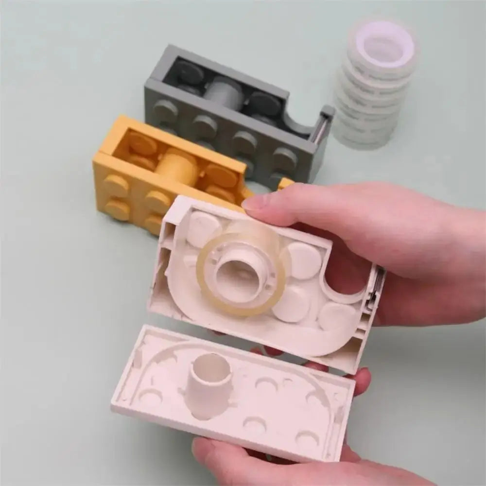 Building Block Adhesive Tape Holder Paper Tape Masking Tape Tape Dispenser Multi-color Plastic Roller Tape Holder