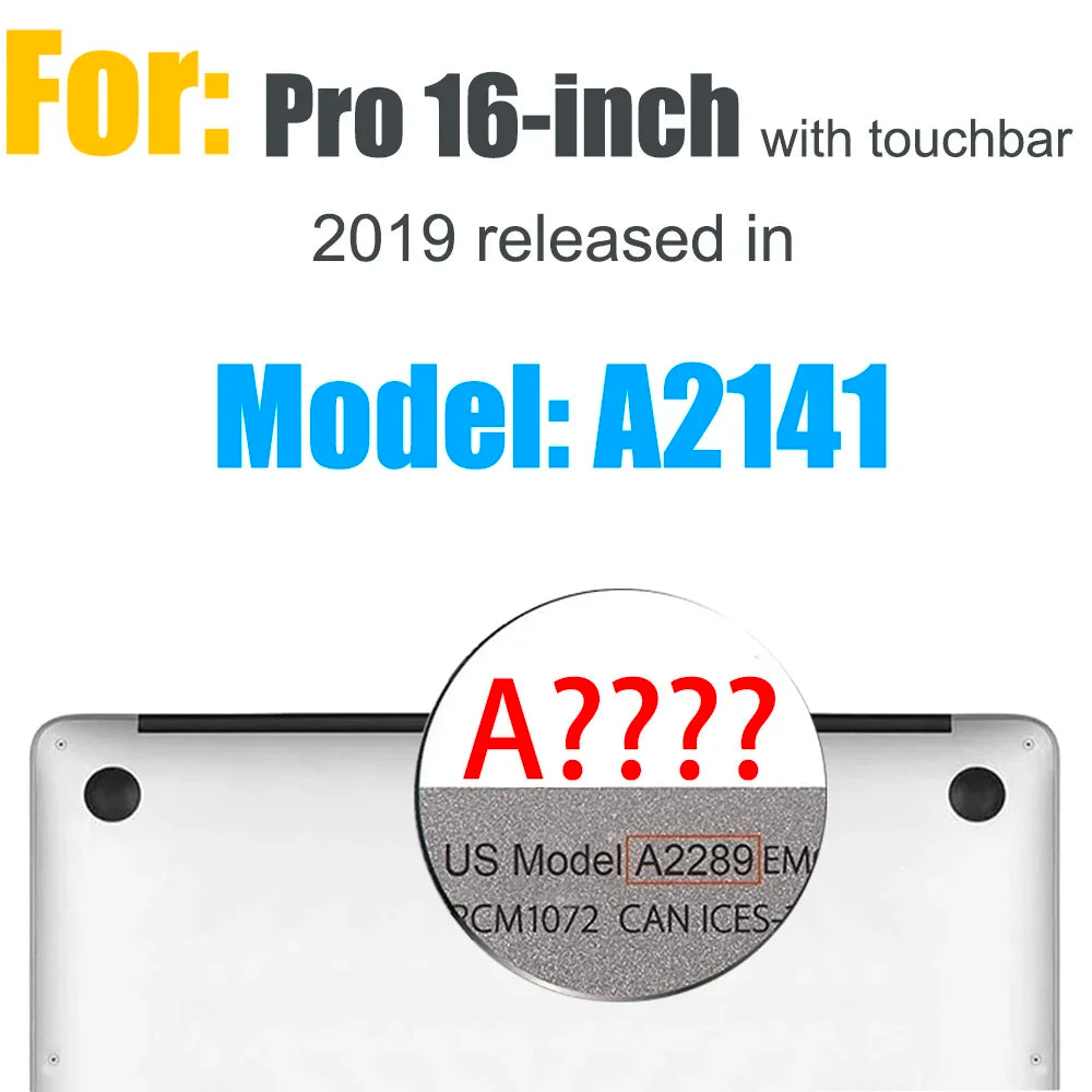 Crystal Hard Case for MacBook Pro Air 13 14 15 16 Inch Protective Case Clear Model A2681 A3113A3114 A2941 A2991 A2442 A2337 A233