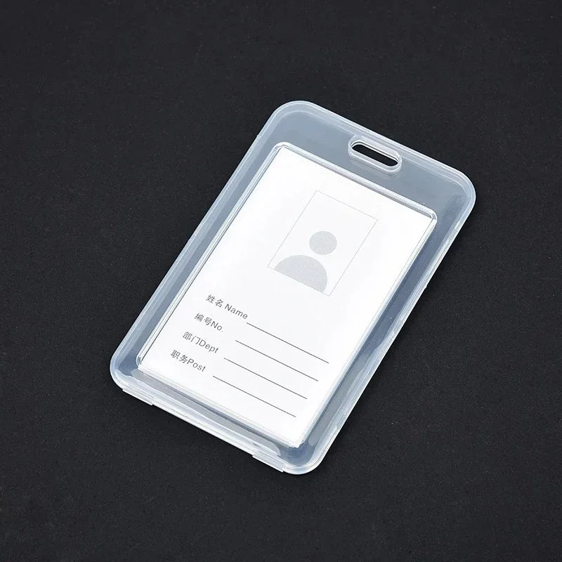 1-10Pcs Waterproof Transparent Card Cover Rigid Plastic Bus Card Holder Case Business Credit Cards Bank ID Card Sleeve Protect