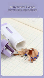 M&G Rubber Pencil Sharpener 2-in-1 Pencil Sharpener Single Hole with Rubber Eraser Not Leave Marks Eraser with Pencil Sharpener
