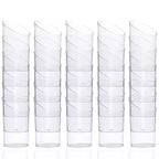 20/40PCS Disposable Dessert Cup Plastic Cup Tilted Circular Tasting Sample Birthday Wedding Appetizer Afternoon Tea Party