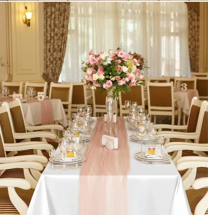 Rectangle Wedding Satin LargeTablecloth Bright Smooth Silk Table Cover Christmas Anniversary Dining Party high-end Table Decor