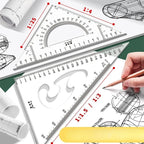Engineering Machinery Drawing Tool Set Professional Drawing Tool Kit Drawing and Construction Drawings Student Geometry Set New