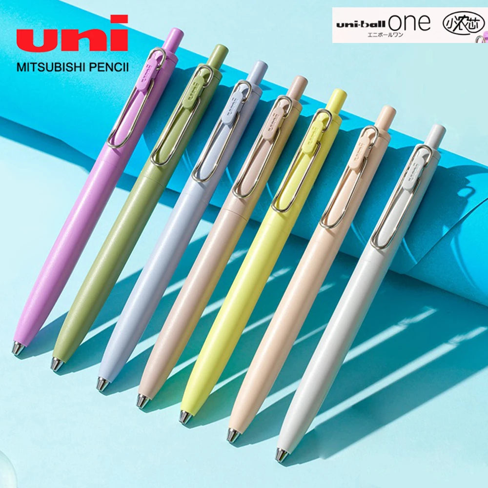 1+3 Refill Japan UNI Gel Pen Small Thick Core 0.38mm Smooth Quick Dry UMN-SF-38 Upgrade UniBall One Black School Supplies