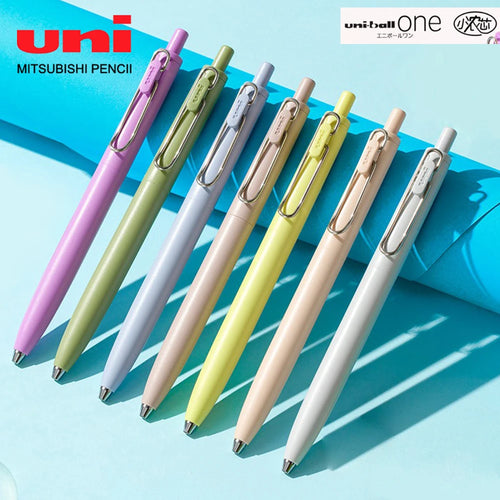 1+3 Refill Japan UNI Gel Pen Small Thick Core 0.38mm Smooth Quick Dry UMN-SF-38 Upgrade UniBall One Black School Supplies