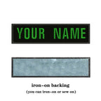 10X2.5cm Embroidery Custom Name Text Patch Stripes Badge Iron On Or Sew On Or  Patches For