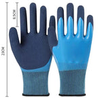 Waterproof Latex Gardening Gloves, Puncture Stab Resistant Wearproof Labor Protective Gloves for Planting Flower Work