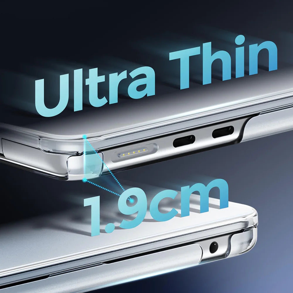 Transparent Laptop Case For Macbook Air 13.6 M5 Chip A3449 Case Macbook Air 13.6 A3240 M4 M3 A3113 A2681 Hard Clear Cases Cover
