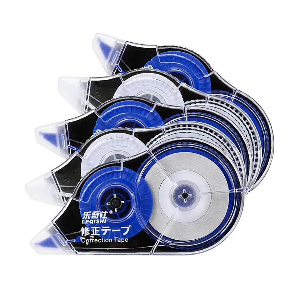 5Pcs Correction Tape Roller 30mx5mm White Sticker Tape Student Simple Error Eraser Tape School Office Supplies Stationery