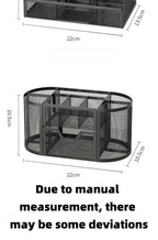 7 Compartment Metal Mesh Desktop Organizer with Drawer Pen Pencil Holder Stationery Storage for Home Office School Students Dorm