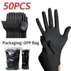 Portable Black Composite Nitrile Rubber High-Elasticity Disposable Gloves Food Work Latex Gloves Cleaning Waterproof Gloves