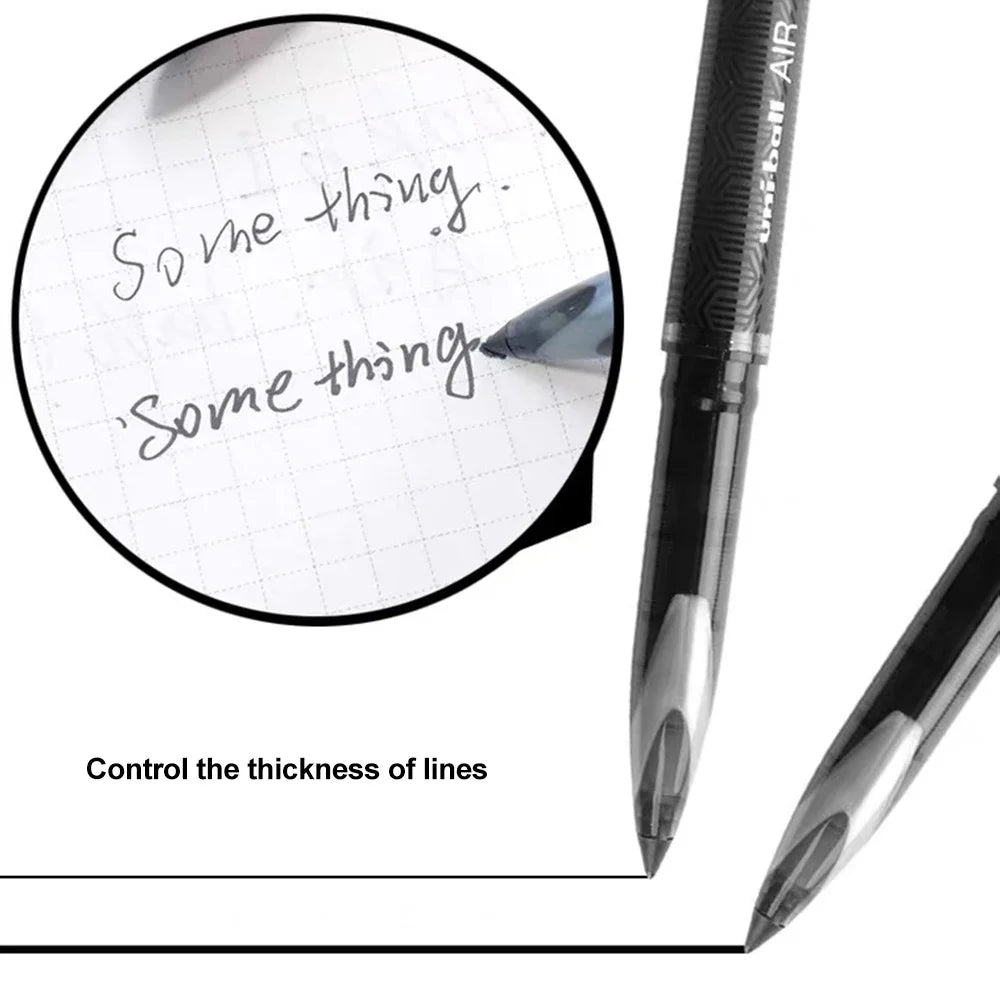 3/6pcs Japan Uniball Gel Pen AIR Straight Liquid Signature Pen UBA-188 Black Technology 0.5/0.7mm Free Writing School Supplies