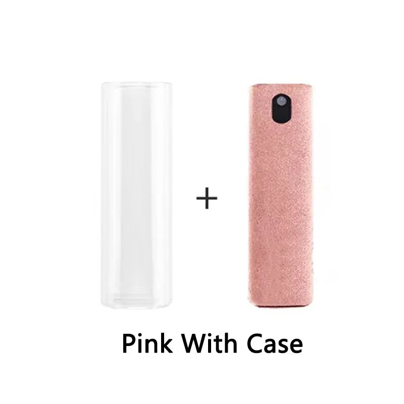 2 in 1 Screen Cleaner Spray Bottle Computer Cellphone Screen Cleaner with Microfiber Cloth Set Cleaning Tools Cleaning Supplies