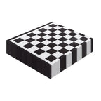 20pcs 33cm 2Ply  Black and White Checkerboard Printed Napkins Party Printed Decorative Napkins Disposable Placemats DIY Paper