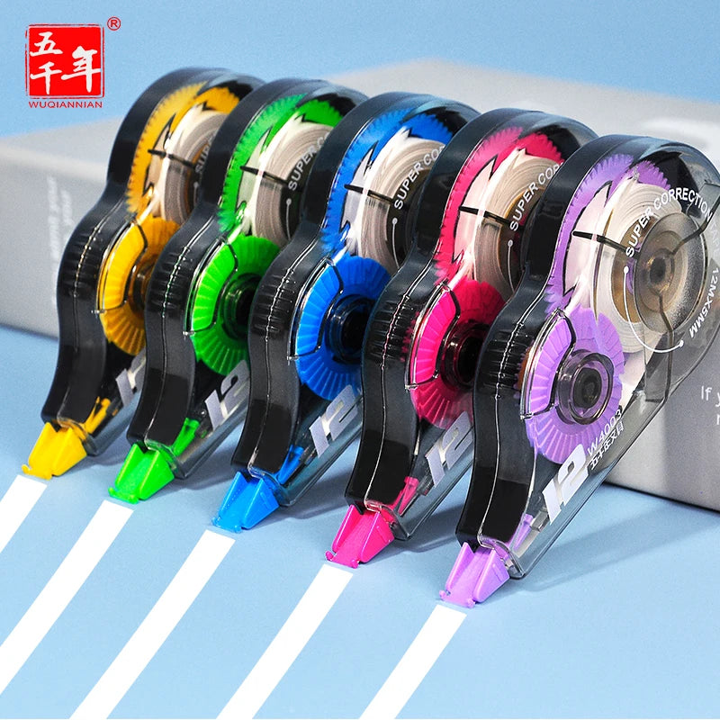 WQN-Random Color 1pc Correction Tape with Material, Office Writing Correction Tool Student Supplies