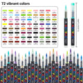 12-366 Colors Acrylic Marker Set Waterproof Acrylic Brush Marker Professional Acrylic Painting Marker DIY Art Supplies