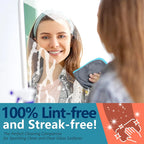 3PCS Carbon Microfiber Cleaning Cloth Lint Free Reusable Kitchen Dish Cloth Glass Window Polishing Streak Free Miracle Clean Rag