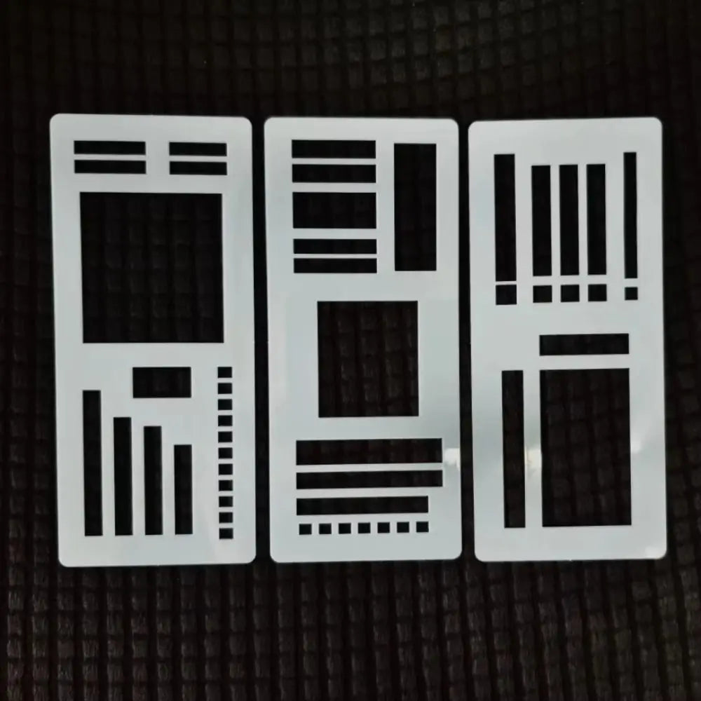 Dot Grid Flexible Record Template Checklists Boxes Lines Stencils Handmade Template Ruler Educational Drafting Tool