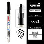 1pcs Japan UNI Paint Marker PX-21 Color Oil-based Permanent 0.8-1.2mm Tire Touch Up Painting Waterproof Graffiti Art Supplies