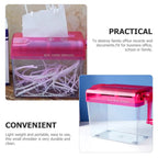 Small Manual Shredder Portable Hand Operated Paper Shredder for Confidential Document Destruction Office Supply Household School