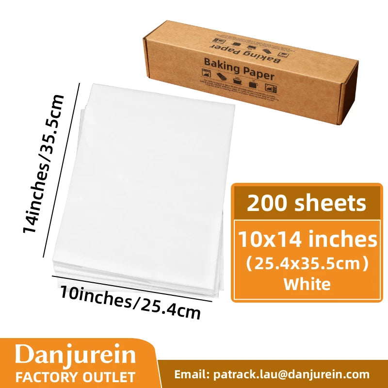 Parchment Paper Baking Paper Non-Stick Precut Square 4” to 12” Baking Sheets Oven Grilling Air Fryer Steaming Bread Cake Cookie