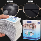 10/100Pcs Glasses Cleaning Wet Paper Disposable Anti Fog Misting Dust Remover Lens Wipes Sunglasses Phone Screen Cleaner