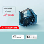 Niimbot N1/B18 Thermal Transfer Label Printer Label Maker with Black Ribbon Paper Tag Sticker for Home Office Jewelry Garden