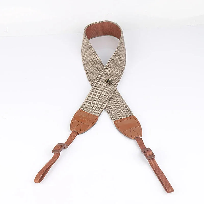 Portable Camera Strap Adjustable Cotton Leather Camera Shoulder Neck Strap Belt For Sony/ Nikon Camera Belt For DSLR Digital SLR