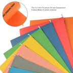 8Pcs A4 Hanging Files Thickened Paper Suspension Folders for Financial Records Storage Desktop Organizer Office Supplies