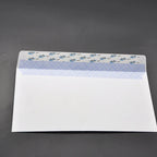 White Self Adhesive Window Envelopes Security Pattern Double Sided Tape Sealing Blank Western Style Business Card Mailing Bags