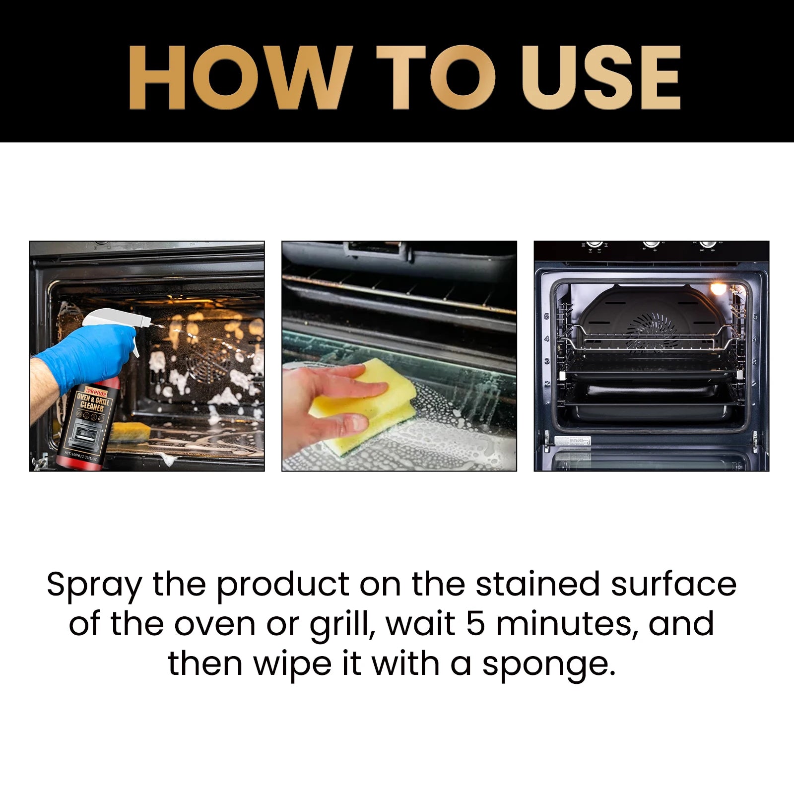 Kitchen Oven Cleaning Foam Spray Powerful Heavy Oil Stain Remover Multi Purpose Cleaner for Grill Stove Cookware Cleaning Tools