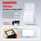 300dpi Niimbot M2 Portable Thermal Transfer Label Printer Multi-function Sticker Label Maker Machine for Clothes Tag Power Cable