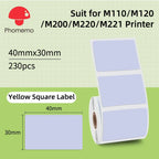 Phomemo Label For M110/M220/M221 Mini Printer Portable Thermal Label Stickers Self-Adhesive Waterproof Label Maker Sticker New