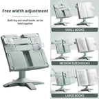 Portable Adjustable Rotatable Reading Bookshelf Multifunctional Document Holder Lifting Landing Book Support for Home