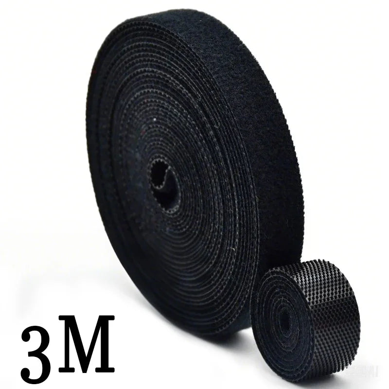 1/2/3M Reusable Organizer Wire Cable Winder Cord Management Ties Protector for iPhone Samsung Xiaomi Earphone Mouse PC Laptop